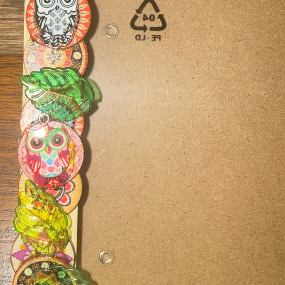 Sold Colorful Handcrafted Owl-Themed Picture Frame- 4x6 - Picture 5 of 5